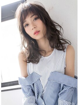 レト 梅田店(LETO) オン眉バング×シフォンパーマ