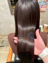 クレエ ヘアー デザイン(creer hair design)&nbsp;髪質改善トリートメントストレート艶カラーハイライトロングヘア