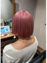 ビス フルール 日暮里店(Vis fleur) ボブヘア/ダブルカラー/ピンクベージュ