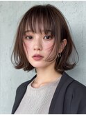 40代/ボブ/小顔ボブ