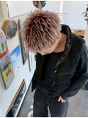 ツーブロックブリーチダブルカラーメンズカットメンズショート