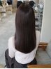 【自然に収まるストレート】髪質改善ストレート+カット¥16450