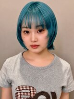 Tento- Academy大泉学園店【テント-アカデミー】&nbsp;【大泉学園】ターコイズブルー×レイヤーボブ【石神井公園】