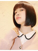 ランプヘアー(LAMP HAIR)&nbsp;ショートボブナチュラル10代20代ツヤ髪ストレート内巻き清楚系