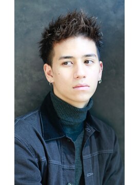 リップスヘアー 銀座(LIPPS hair) セミウエットワイルド爽やかヘアビジカジツーブロック刈り上げ