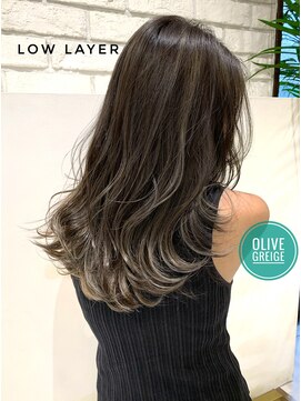 トルネード(TORNADO) ローレイヤーハイライトバレイヤージュオリーブグレージュ