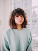 ふんわりナチュラリーボブ20代/30代/40代/庭瀬