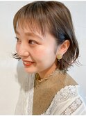 【GARDEN荒井夏海】ふんわりワンカールパーマで大人可愛いボブ