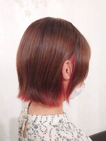 フォックスヘアー(fox.hair)&nbsp;切りっぱなしボブ/インナーカラー