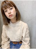 【SeeK NEXT 門井】ストレートボブ×グレージュ