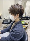 《tomi》刈り上げショート×ニュアンスパーマ