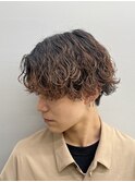 波巻きパーマ