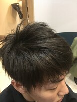 ヘアサロンアンドヘアメイクディー(hair salon hair make D)&nbsp;仙台D　学割U24似合わせ小顔カット黒髪メンズマッシュstyle