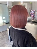 ボブ×ハイトーンピンク♪