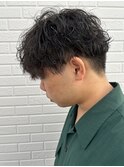 メンズマッシュパーマ波巻スパイラルパーマニュアンスパーマ
