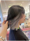 ホワイトアッシュ×インナーカラー
