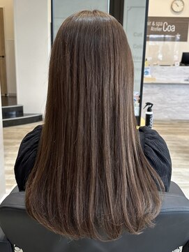 アトリエコア(Atelier Coa) 髪質改善トリートメントミルクティーベージュカラーくびれヘア