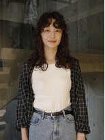 ネロ ヘアサロン 渋谷(NERO HAIR SALON)&nbsp;【田中結】ロング　前髪あり　クリープパーマ