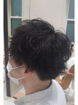 アピッシュ シーナ 海老名店(apish ciena) アップバングショート×スパイラルパーマ