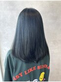 ブリーチなしで透明感、ツヤ◎ ブルージュカラー