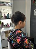 とわカット　キッズカット　アシンメトリー