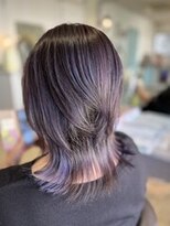 オッジ ヘアー 深谷店(Oggi Hair) ブルーパープル　ハイライト　１月