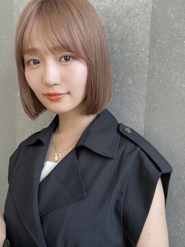 ロンドミラー 博多店(Lond Mirror) イメチェンショート外はねボブ美髪ブルーブラックワイドバング