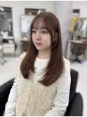 韓国風/レイヤーカット/顔周り/顔まわり/髪質改善/ベージュ