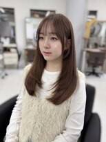 ハピネス 梅田茶屋町店(HAPPINESS)&nbsp;韓国風/レイヤーカット/顔周り/顔まわり/髪質改善/ベージュ
