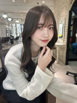 フォルテ 表参道店(FORTE) くびれヘア/アプリコットオレンジ/ハイライトカラー