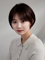 ソワネ 表参道(soigne) 表参道髪質改善カラーマッシュショートボブグレージュ30代