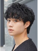 レタッチ バイ フィフス 天神大名(RETOUCH by fifth)&nbsp;天神10代20代シャドウパーマゆるめメンズマッシュウルフカット