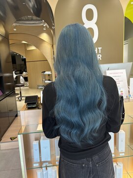 エイトヘアー(8 HAIR) ライトブルー 水色カラー デザインカラー