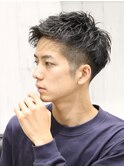 ツーブロックアップバング刈り上げショート短髪束感バーバー床屋