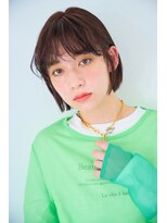 little 光の森【11/28 NEW OPEN（予定）】 暗髪前髪パーマボブ