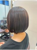 髪質改善/顔周りレイヤーカット/グレージュ[千葉/千葉駅]