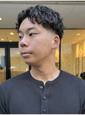 ハードラルフカール/メンズショートパーマ/オールバックパーマ