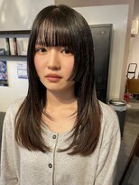 ムード マグ レーベル 南松本(MOOD Mag Label)&nbsp;20代30代◎冬の美髪レイヤーカットナチュラル