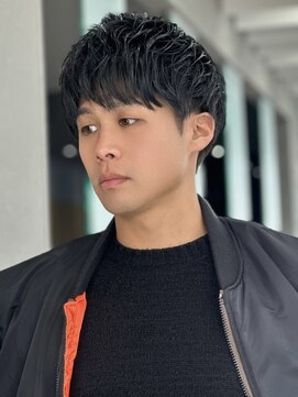 ロンドアンメゾン 原宿(Lond un Maison.) men's/メンズ/リバースセンターパート/サーフカール/フェード