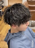 メンズカット/メンズパーマ/波巻きパーマ/ハイライトカラー