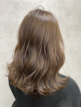 ルノン(LUNON) 黒髪クラゲヘアーオリーブグレー小顔ココアベージュ