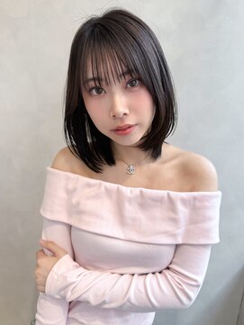 TLUUS 梅田茶屋町店【トゥルーズ】前髪&韓国レイヤー&ボブ&髪質改善【4/4~(予定)】 【TLUUSイメチェン前髪ピンクベージュクールショート】