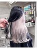 カット＋ハイトーンカラー【ブリーチ２回】＋デザインカラー_￥23,500～