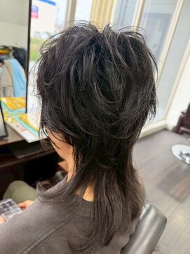 アーク シエル(Ark Ciel) 30代40代50代☆束感大人ウルフくびれレイヤーナチュラルアッシュ