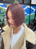 バランス 原宿 表参道(balance)&nbsp;ピンクベージュ×ミニボブ
