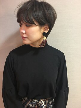 ジルバイジアン(JILL by GIEN) 暗髪 黒髪 夏ショート 簡単スタイリング