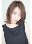 クールに見せる毛先の動くボブ(#^.^#)
