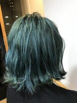 ヘアデザインクラフト(hair design CRAFT) 【CRAFT】K-POP風ダブルカラー、ターコイズ