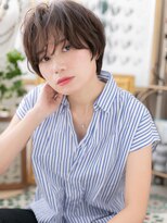 カバーヘア イヴ 戸頭店(COVER HAIR EVE)&nbsp;黒髪も◎外国人風ニュアンスラフショートb戸頭20代30代40代