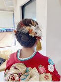 和風ヘアセット